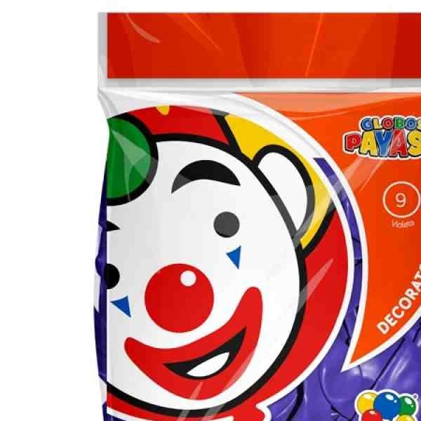 GLOBOS DECORATOR 9 BOL.C50 VIOLETA C.100